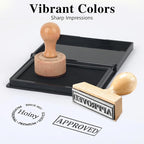 Black Stamp Pad, 4 x 2.5 Inch Premium Quality Ink Pad - Image 3