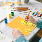 Cardstock 8.5 X 11, 40 Sheets Yellow Card Stock, 75lb/ 200gsm Copy Paper - Image 6