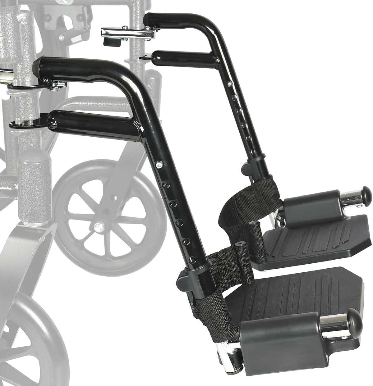 Universal Wheelchair Footrest Replacement - Adjustable Composite Footboard &a...
