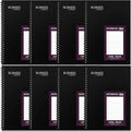 Resurhang 8 Pack Wirebound Business Notebook Legal Ruled Spiral Notebook 6-5/8" by Resurhang