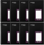 Resurhang 8 Pack Wirebound Business Notebook Legal Ruled Spiral Notebook 6-5/8" by Resurhang