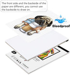 Bianyo Bleedproof Marker Paper Pad, 50 Sheets, 18 LB / 70 GSM, Glue-Bound - Image 3