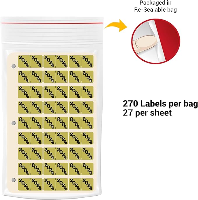 2024 Year Labels, Doctor Stuff 2024 Chart Stickers, Ringbook Sheets, Jeter Style - Image 3