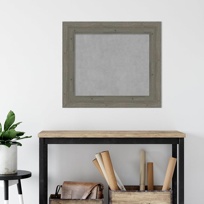 Amanti Art Grey Framed Magnetic Board 27x31 Medium Vision Board - Image 5