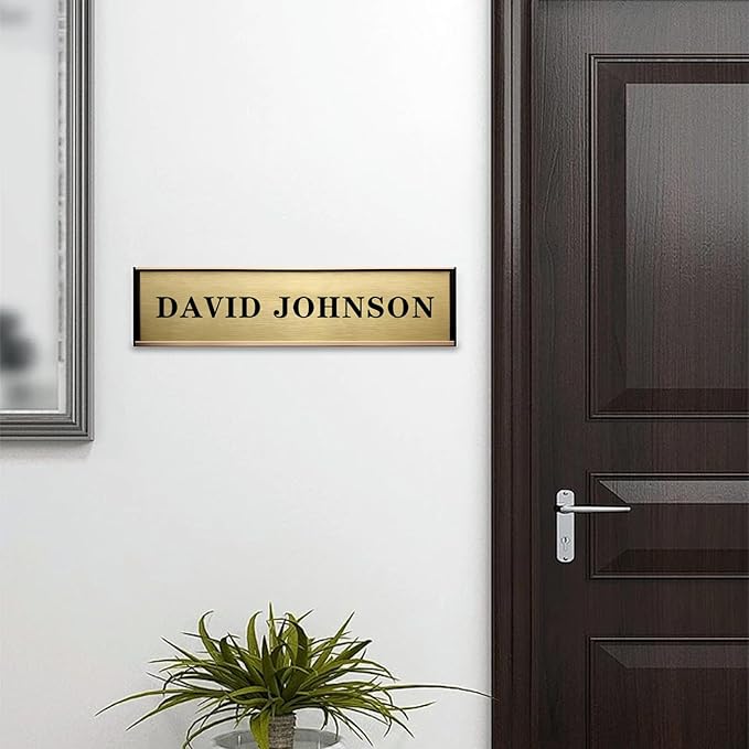 SINKAA Personalized Name Plate for Door or Wall, 2 * 10 inch Custom Office - Image 7