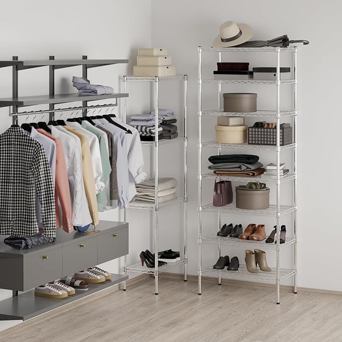 Regal Altair 18" Deep x 30" Wide x 86" Height Wire Shelving Kit | 8-Tier | NSF - Image 5