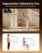 ErGear Height Adjustable Electric Standing Desk, 48 x 24 Inches Sit Stand up - Image 4
