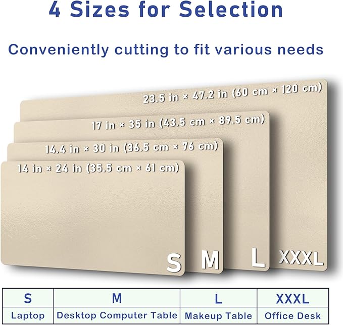 Boutilon Leather Desk Pad Protector, Non-Slip Mouse Pad, Laptop Desk Pad - Image 8