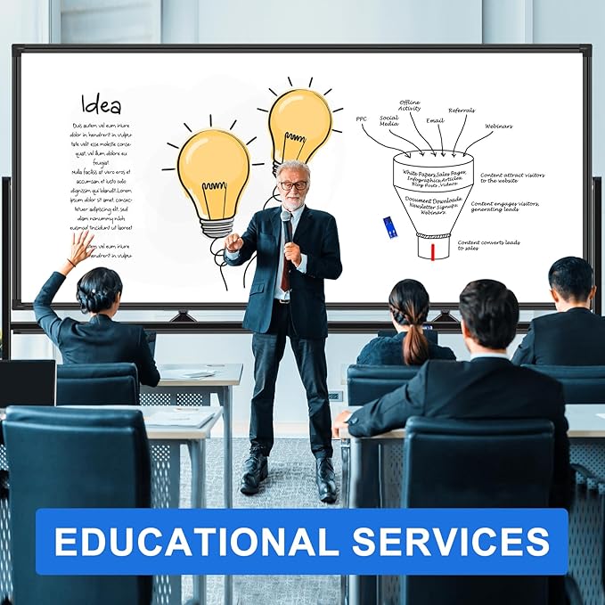 Max-officoo 4'x8' Large Dry Erase White Board - Image 6