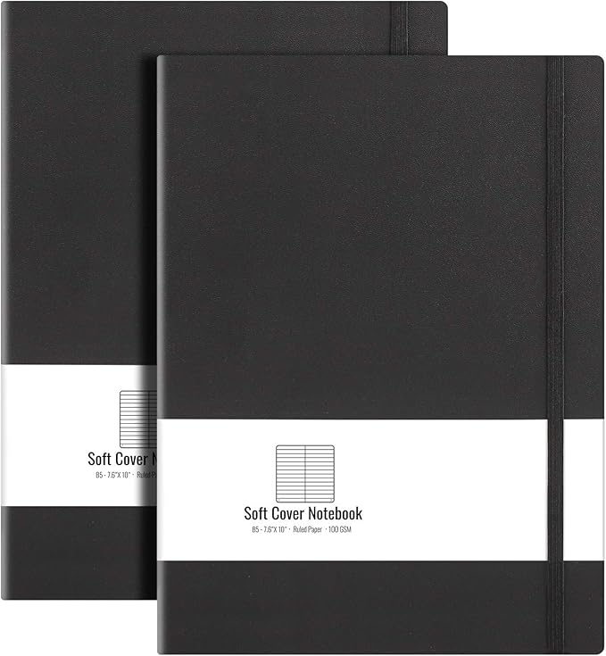 B5 College Ruled Notebook Softcover Journals- AHGXG Large Composition Notebook by AHGXG