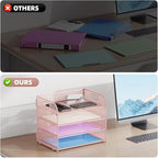 Marbrasse 2 Pack 4 Tier Paper Organizer Letter Tray - Image 2