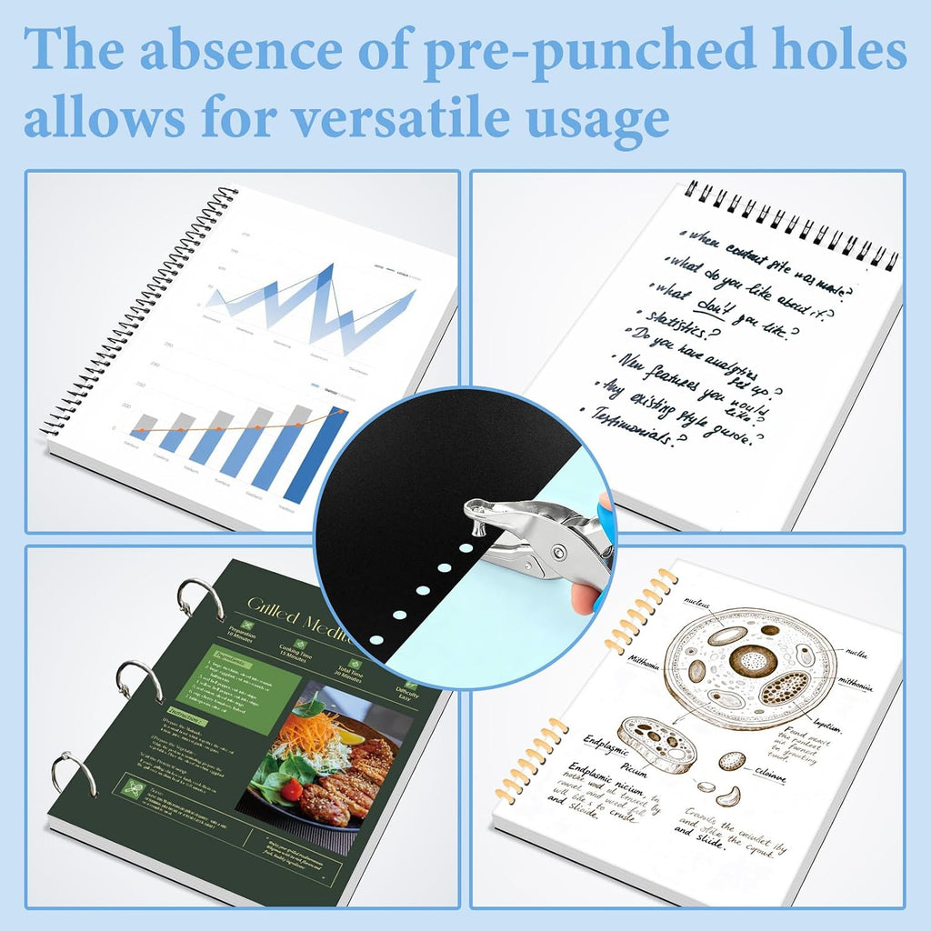 60 Pack Binding Covers and Backs, 10/12 Mil, 8.5X11" | Includes 30 Clear 10 Mil PVC Fronts and 30 Black 12 Mil Sand-Textured Backs for Letter Size Binding