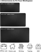 SUJAYU Dual Sided PU Leather Desk Pad, Mouse Pad, Office Desk Mat, Non-Slip - Image 2