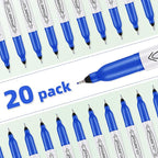 Blue Ultra Fine Point Permanent Markers, 18 Pack, 0.4 mm, Precision Extra Fine - Image 6