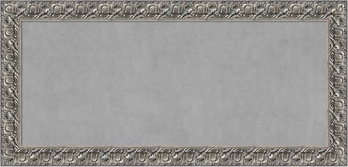Amanti Art Silver Framed Magnetic Board 26x54 Oversize Vision Board by AmantiArt