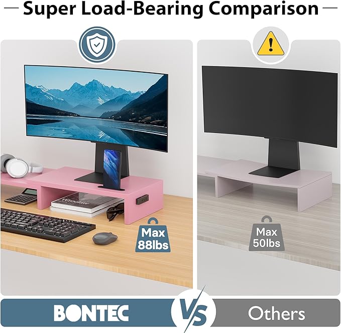 BONTEC Dual Monitor Stand Riser - Image 5