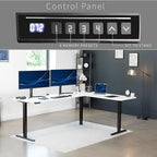 VIVO Electric Corner 84 x 63 inch L-Shaped Standing Desk, Memory Height - Image 5