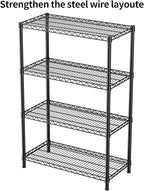 SINGAYE 4 Shelves Wire Storage Shelf 1400LBS Heavy Duty Storage Shelving Unit - Image 4