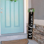 LuZhiQiang Front Porch for Welcome Standing Sign 45"X9" Vertical Tall Long - Image 4