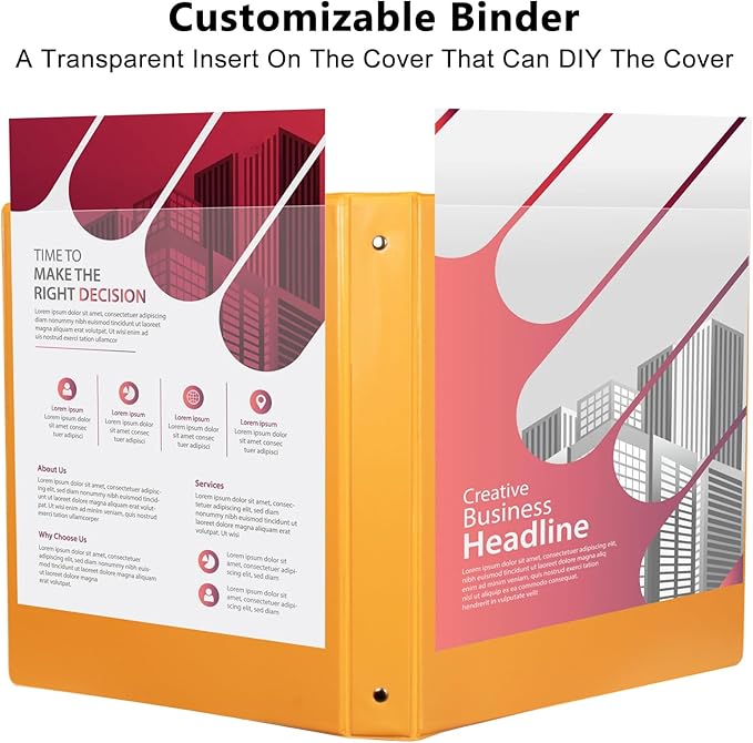 CIXILDTS 6-Pack 1-Inch Binder, Standard 3 Ring Binder Fit Letter Size Paper - Image 5