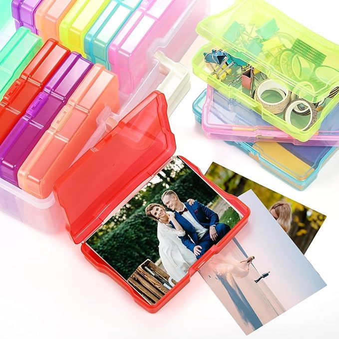 Haundry Photo Storage Box with 16 Inner 4" x 6" Photo Case, Portable Storage - Image 5