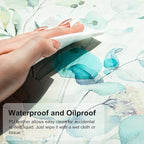 QIYI Large Mouse Pad, Cute Green Leaves Desk Mat - Image 3