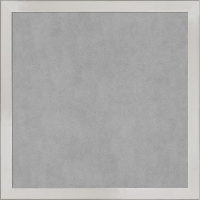 Amanti Art Silver Framed Magnetic Board 13x13 X-Small Vision Board by AmantiArt