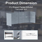 ERGO COLLECT Desk Privacy Panel, 2-in-1 Adjustable Acoustic Desktop Partition - Image 6