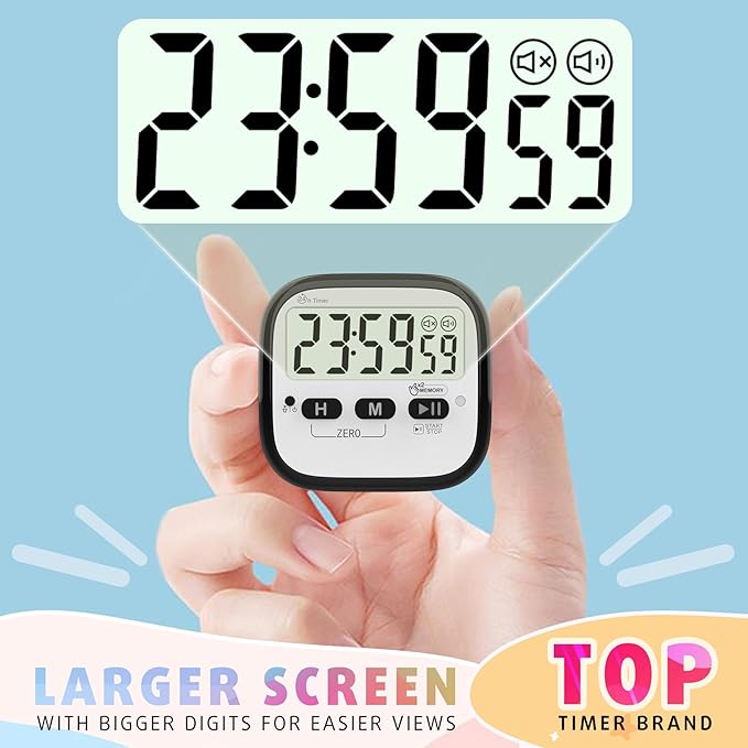 AyayaBoss 2-Pack Magnetic Kitchen Timers - Image 4