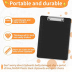Black Clipboards, PANDRI 26 Pack Plastic Black Clipboards - Image 3
