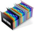 ThinkTex Plastic Expanding Hanging File Folders, 7 Innovative 1.2" Accordion by ThinkTex
