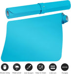 Boutilon Leather Desk Pad Protector, Non-Slip Mouse Pad, Laptop Desk Pad - Image 3