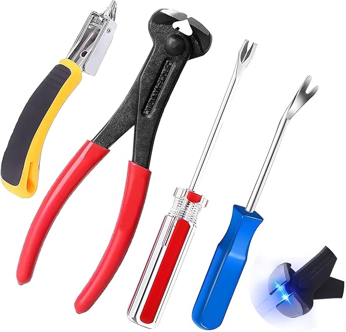 Sichgitzo 4-Piece Staple & Tack Remover Tool Set by Sichgitzo