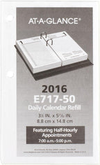 AT-A-GLANCE Daily Desk Calendar 2016 Refill, 12 Months, January – December, 3.5 x 6 Inch Page Size (E71750)