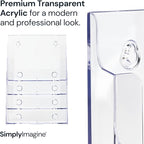SimplyImagine Acrylic Brochure Holder, 4 Tier Clear Literature - Image 2