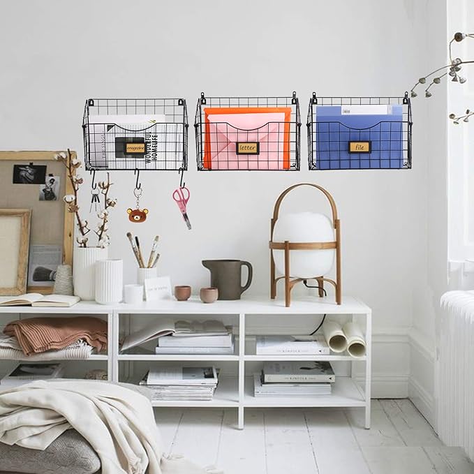 X-cosrack 3-Tier Hanging Wall Files Rack - Image 7