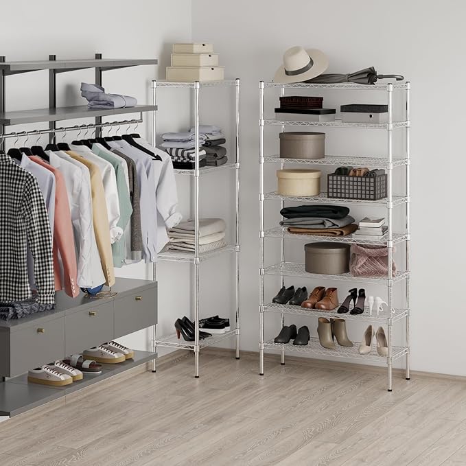 Regal Altair 14" Deep x 36" Wide x 74" Height Wire Shelving Kit | 8-Tier | NSF - Image 5