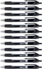 Amazon Basics Retractable Gel Ink Pens, Fine Point, Smooth Writing by AmazonBasics