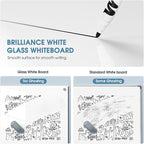 MaxGear Glass Whiteboard Tempered Magnetic Dry Erase Board 72 x 48 Inch Ultra - Image 6