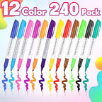Sepamoon 240 Pack Dry Erase Markers Bulk Chisel Tip Whiteboard Markers Pens Low - Image 3