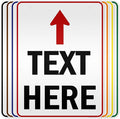 Custom Arrow, Custom Directional Sign, Up Arrow, 36x48 Inches, Reflective by MySignCenter