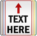 Custom Arrow, Custom Directional Sign, Up Arrow, 36x48 Inches, Reflective by MySignCenter