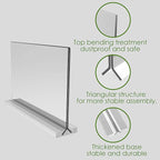 newnewshow Acrylic Sign Holder 8.5x5.5 Inch 3 Pack Horizontal T Shape - Image 6