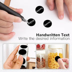 Black 1 Inch Round Color Coding Labels - Image 3