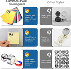 LOVIMAG Fridge Magnets 16Pcs Refrigerator Whiteboard Small Strong Magnet - Image 5