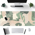Green Simple Cat Desk Mat Sleeping Cute Long Cool Mouse Pad by Mechanical+Cattle