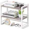 ART-GIFTREE Office Desk Shelf Organizer, Wood Desktop Bookshelf Supplies by ART-GIFTREE