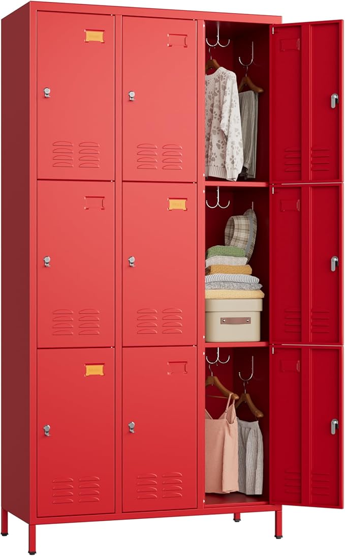 SUPEER 9 Doors Metal Locker by SUPEER