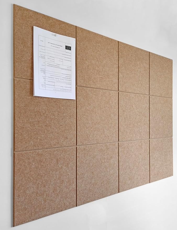 DECORITA Felt Wall Tiles | Large Cork Board Alternative | Aesthetic Felt by DesignerManufacturerofInnovativeBulletinBoardSolutionsforHomeOffice