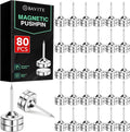 E BAVITE Magnetic Push Pins, 80 Sets Magnet Thumbtack by EBAVITE